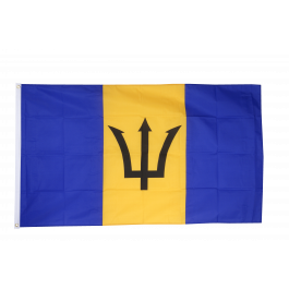 U24 Barbados Flagge 20x30 Cm - Premium Polyester Bootsflagge, Wetterfest & Hissfertig