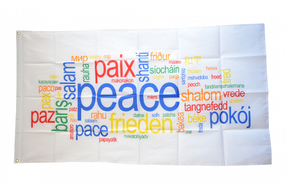 Flagge  Fahne Peace Frieden Paix Pace Shalom günstig kaufen -  flaggenfritze.de