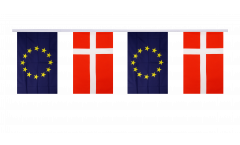 Freundschaftskette Dänemark - Europäische Union EU - 15 x 22 cm