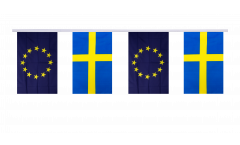 Freundschaftskette Schweden - Europäische Union EU - 15 x 22 cm