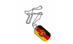 Dog Tag Deutschland DDR - 3 x 5 cm