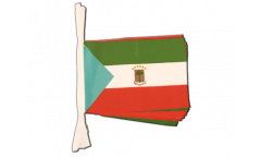 Fahnenkette Äquatorial Guinea - 15 x 22 cm