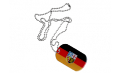 Dog Tag Deutschland Saarland - 3 x 5 cm