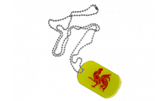 Dog Tag Belgien Wallonien - 3 x 5 cm