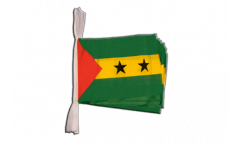 Fahnenkette Sao Tome und Principe - 15 x 22 cm