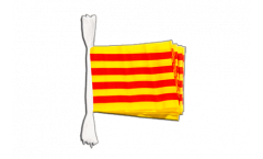 Fahnenkette Spanien Katalonien - 15 x 22 cm