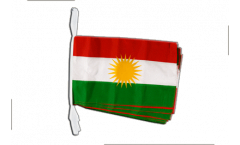 Fahnenkette Kurdistan - 30 x 45 cm