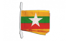 Fahnenkette Myanmar neu - 30 x 45 cm