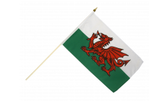 Stockflagge Wales - 10er Set - 30 x 45 cm