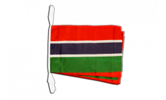 Fahnenkette Gambia - 30 x 45 cm