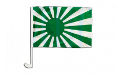 Autofahne Fanflagge grün weiß - 30 x 40 cm
