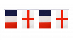 Freundschaftskette Frankreich - England - 15 x 22 cm