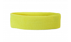 Stirnband Einfarbig Gelb - 6 x 21 cm