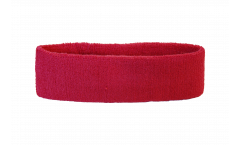Stirnband Einfarbig Rot - 6 x 21 cm