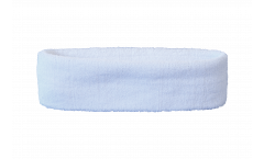 Stirnband Einfarbig Weiß - 6 x 21 cm