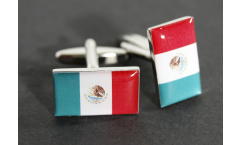 Manschettenknöpfe Flagge Mexiko - 18 x 12 mm