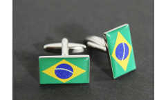 Manschettenknöpfe Flagge Brasilien - 18 x 12 mm