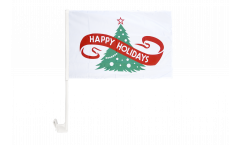 Autofahne Happy Holidays - 30 x 40 cm