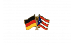 Freundschaftspin Deutschland - Puerto Rico - 22 mm