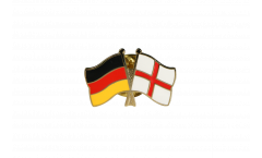 Freundschaftspin Deutschland - England - 22 mm