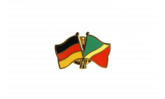 Freundschaftspin Deutschland - Republik Kongo - 22 mm