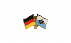 Freundschaftspin Deutschland - San Marino - 22 mm