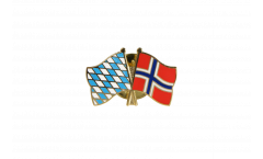 Freundschaftspin Bayern - Norwegen - 22 mm