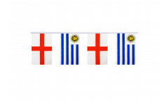 Freundschaftskette England - Uruguay - 15 x 22 cm