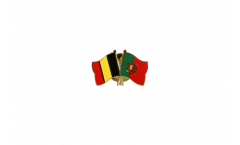 Freundschaftspin Belgien - Portugal - 22 mm