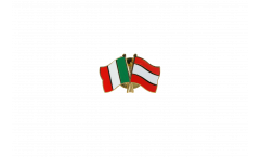 Freundschaftspin Italien - Lettland - 22 mm