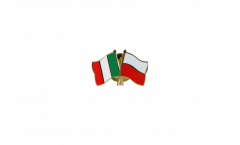 Freundschaftspin Italien - Polen - 22 mm
