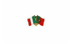 Freundschaftspin Italien - Portugal - 22 mm