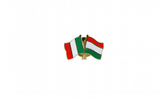 Freundschaftspin Italien - Ungarn - 22 mm