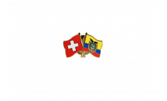 Freundschaftspin Schweiz - Ecuador - 22 mm