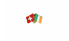 Freundschaftspin Schweiz - Irland - 22 mm