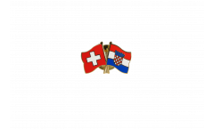 Freundschaftspin Schweiz - Kroatien - 22 mm