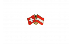 Freundschaftspin Schweiz - Österreich - 22 mm