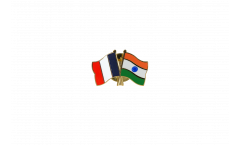 Freundschaftspin Frankreich - Indien - 22 mm