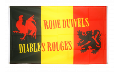 Balkonflagge Fanflagge Belgien Rode Duivels - 90 x 150 cm