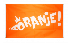 Balkonflagge Fanflagge Niederlande ORANJE! - 90 x 150 cm