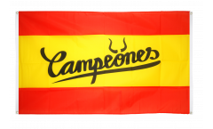 Balkonflagge Fanflagge Spanien Campeones - 90 x 150 cm
