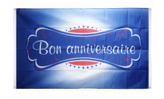Balkonflagge Bon Anniversaire - 90 x 150 cm