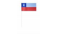Papierfahnen Chile - 12 x 24 cm