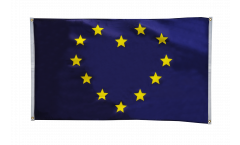 Balkonflagge Herzflagge Europa - 90 x 150 cm