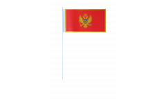 Papierfahnen Montenegro - 12 x 24 cm