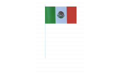 Papierfahnen Mexiko - 12 x 24 cm