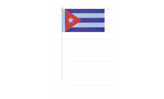 Papierfahnen Kuba - 12 x 24 cm
