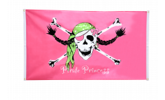 Balkonflagge Pirat Pirate Princess Prinzessin - 90 x 150 cm