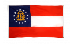 Balkonflagge USA Georgia - 90 x 150 cm
