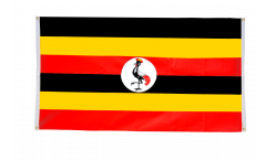 Balkonflagge Uganda - 90 x 150 cm